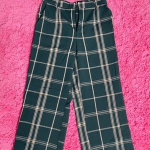 Green Plaid Pants